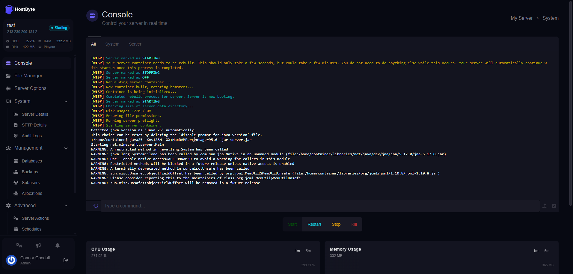 A preview of the Automatic Updates feature in the Firefly Panel